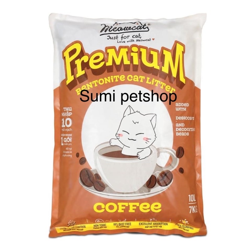 10L cat vệ sinh Meowcat cho mèo ( Lavender,baby powder, Lemon, Coffee, charcoal )
