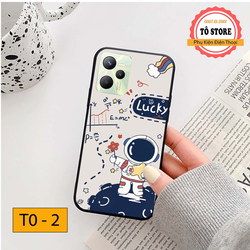Ốp lưng Realme C35 / Realme C35S in hình phi hành gia vũ trụ ngân hà trẻ trung đáng yêu, chống trầy xước