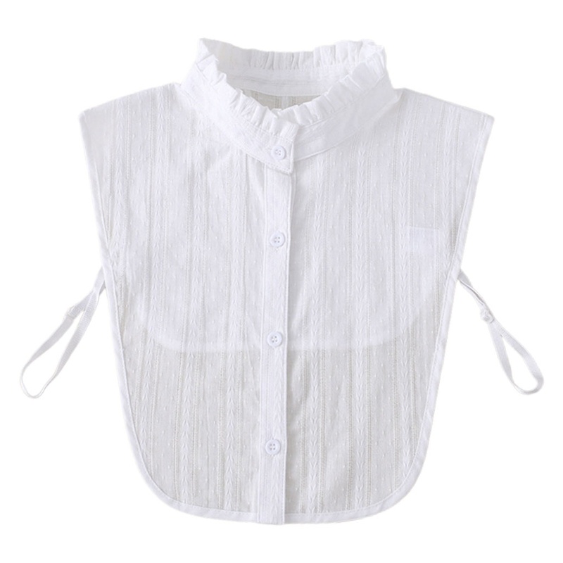 Cổ áo sơ mi giả họa tiết sọc màu trắng thời trang cho nữ | BigBuy360 - bigbuy360.vn