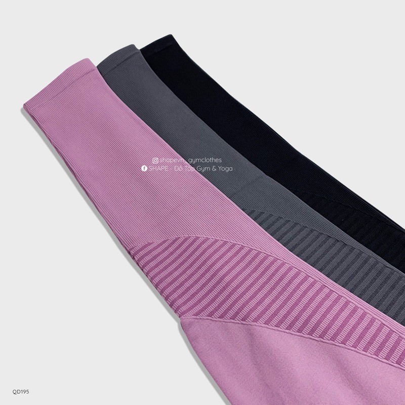 Quần tập gym yoga legging nữ cạp cao nâng mông tôn dáng vải dệt co dãn 4 chiều Na.qi [QD212]