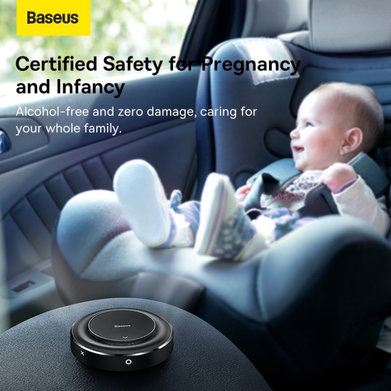 Lọc Không Khí Và Khuếch Tán Hương Thơm Trên Xe Hơi Ô Tô Baseus SUXUN An Toàn Cho Thai Kỳ Và Trẻ Sơ Sinh