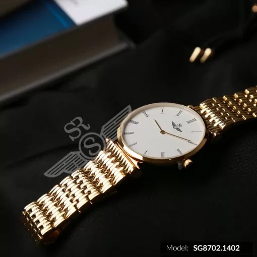 Đồng hồ nam nữ SRWATCH Classic SG8702.1402 &amp; SL8702.1402 Mặt kính Sapphire Chống trầ