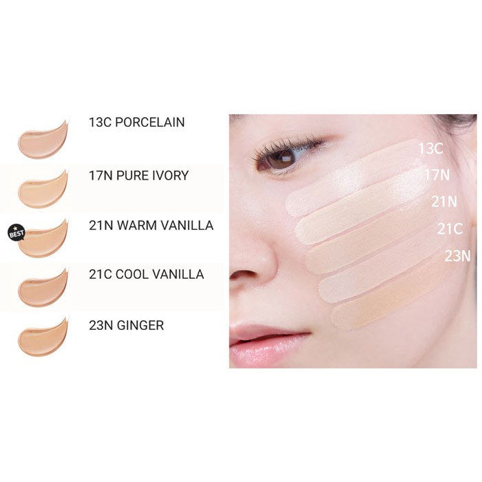 [new]  Phấn Nước Tạo Hiệu Ứng Căng Bóng Innisfree Skin Fit Glow Cushion SPF34 PA++ 14g