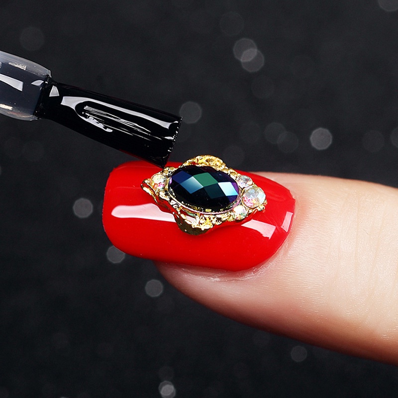 Nail jewelry sticky diamond glue nail metal rhinestones diamond glue DIY phototherapy UV transparent glue 20ml