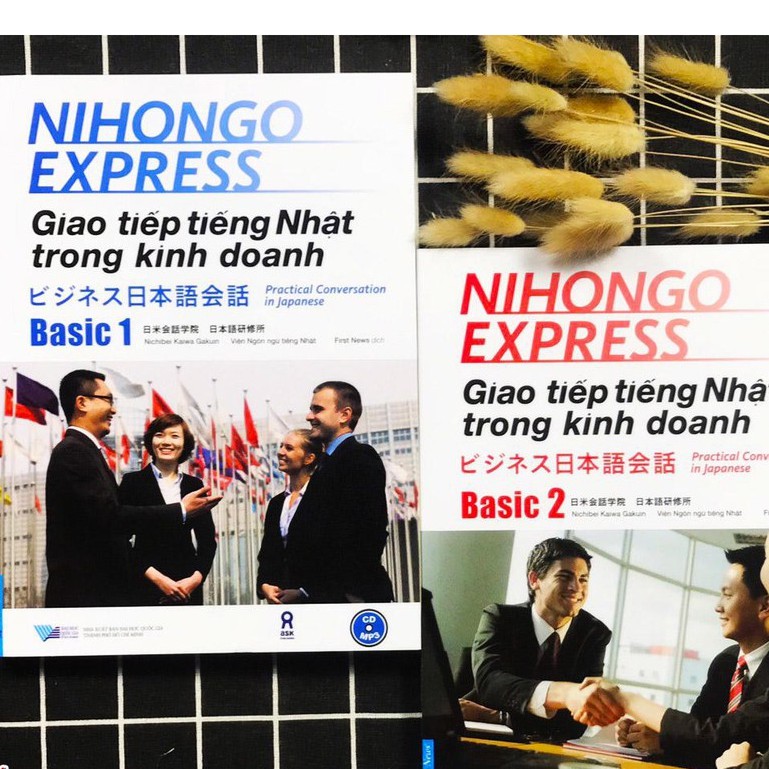 Sách - Combo Giáo trình giao tiếp tiếng Nhật trong kinh doanh Nihongo Express Bijinesu Nihongo Kaiwa Tặng Kèm Sổ Tay