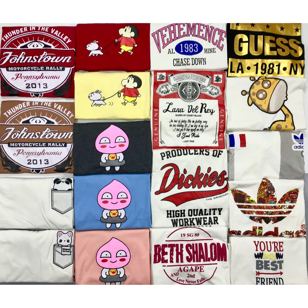 COMBO 5 ÁO THUN SAY HAPPY (khách chọn mẫu)