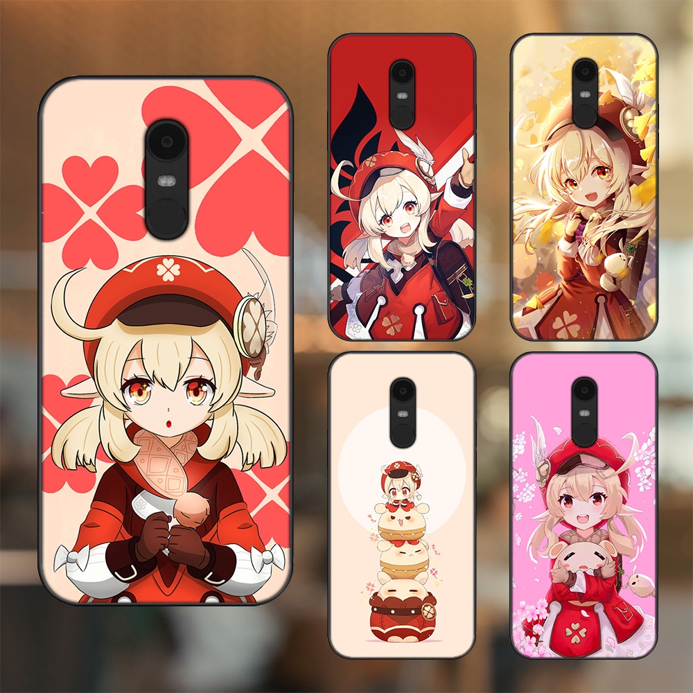 Ốp lưng Xiaomi Redmi 5 Plus viền đen in hình Klee Genshin Impact