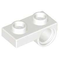 Gạch Lego 1 x 2 có lõi ở dưới / Lego Part 18677: Plate, Modified 1 x 2 with Pin Hole on Bottom