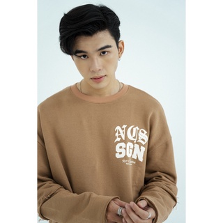 Áo sweater No-Control Studio - HOME SWEATER (BROWN)