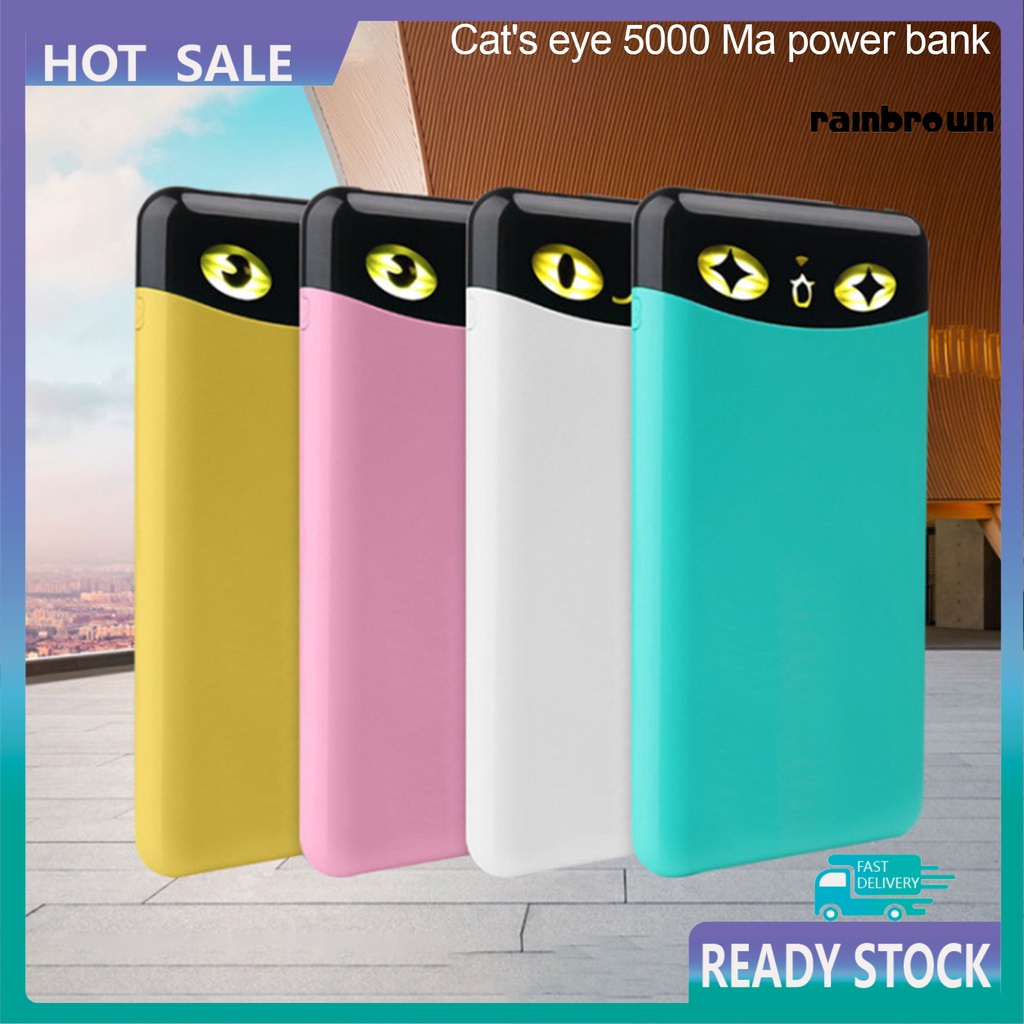 Sạc Dự Phòng 5000mah Hai Cổng Usb Tiện Dụng