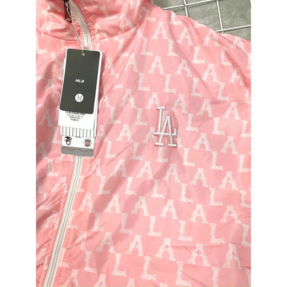ÁO KHOÁC GIÓ MLB MONOGRAM,CHẤT LIỆU THẤM NƯỚC CAO CẤP