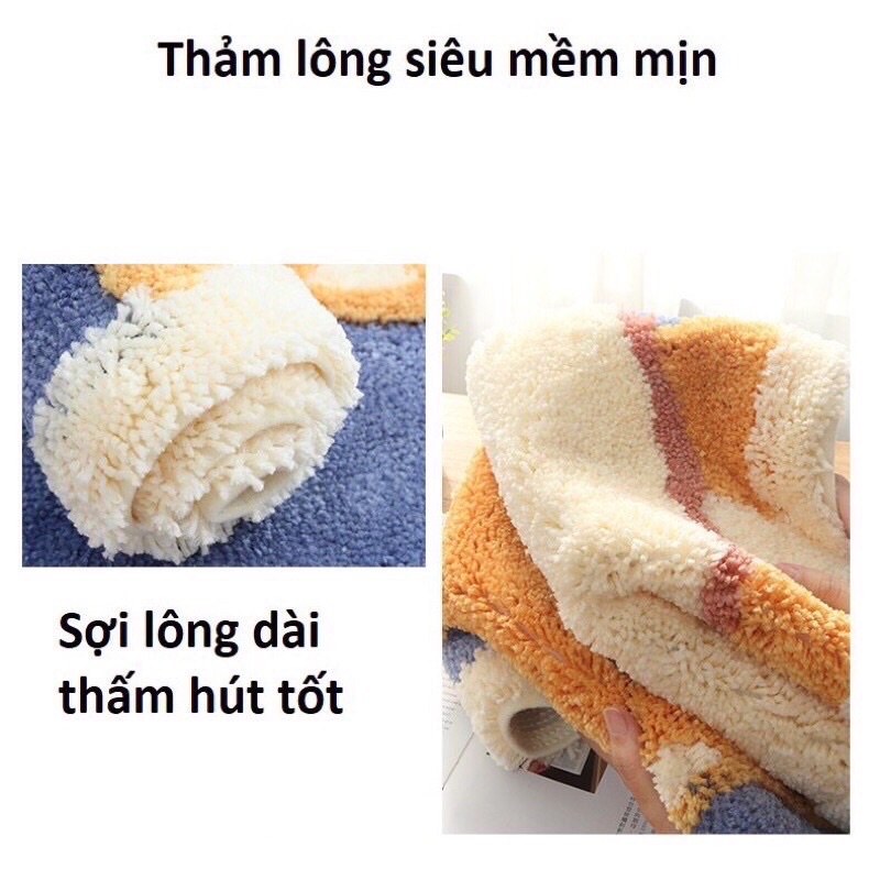 Thảm Lau Chân 3D Hoạ Tiết Siêu Cute Đang Yêu