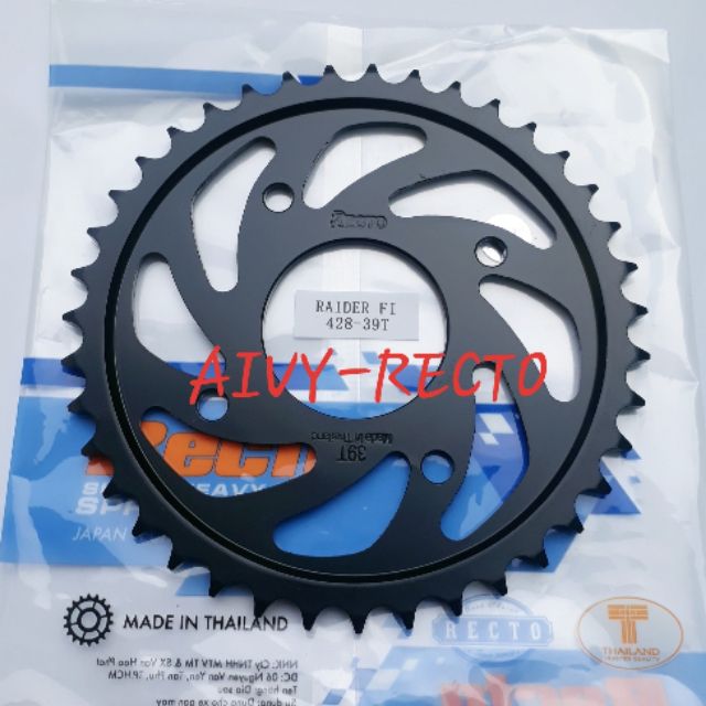 Dĩa Raider FI/Satria Recto, size  39