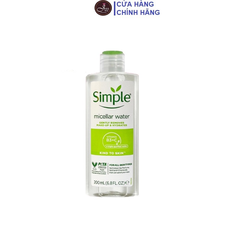 Nước Tẩy Trang Simple Micellar Cleansing Water 200ml