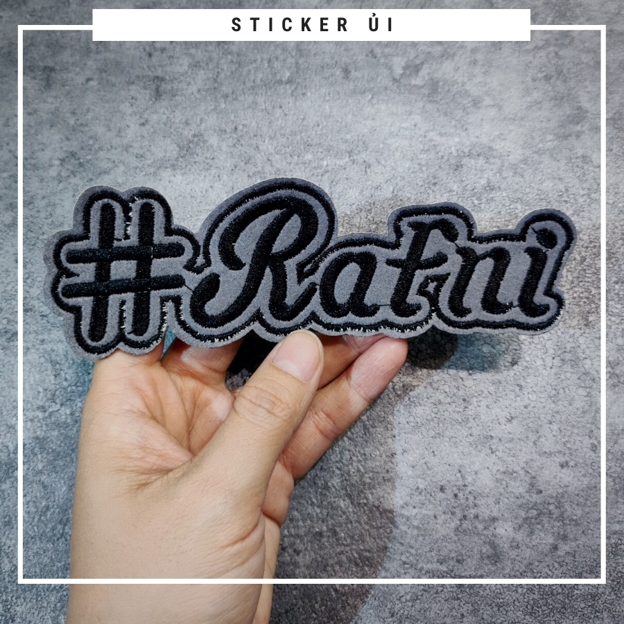 Sticker ủi quần áo cao cấp CÓ SẴN KEO ỦI dùng làm miếng vá Quần Áo,vá áo phao,trang trí quần áo