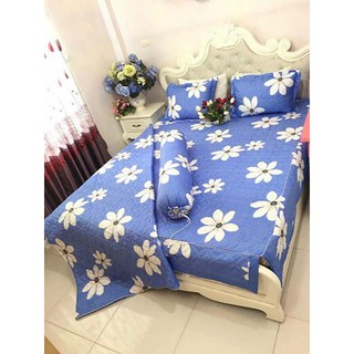 Sét gồm 01 ga phủ trần bông + 01 vỏ chăn trần bông + 02 vỏ gối trần bông