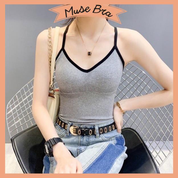 [Giá sỉ] Áo Bra Dáng Dài Dây Lưng Chéo (V89)
