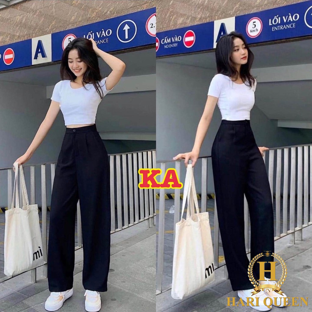 Quần dáng dài cạp cúc KAN0720