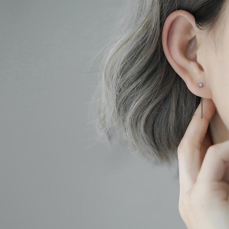 ✨✨Bông Tai Dáng Dài Hình Khối Vuông Nhỏ Thời Trang Cho Nữ