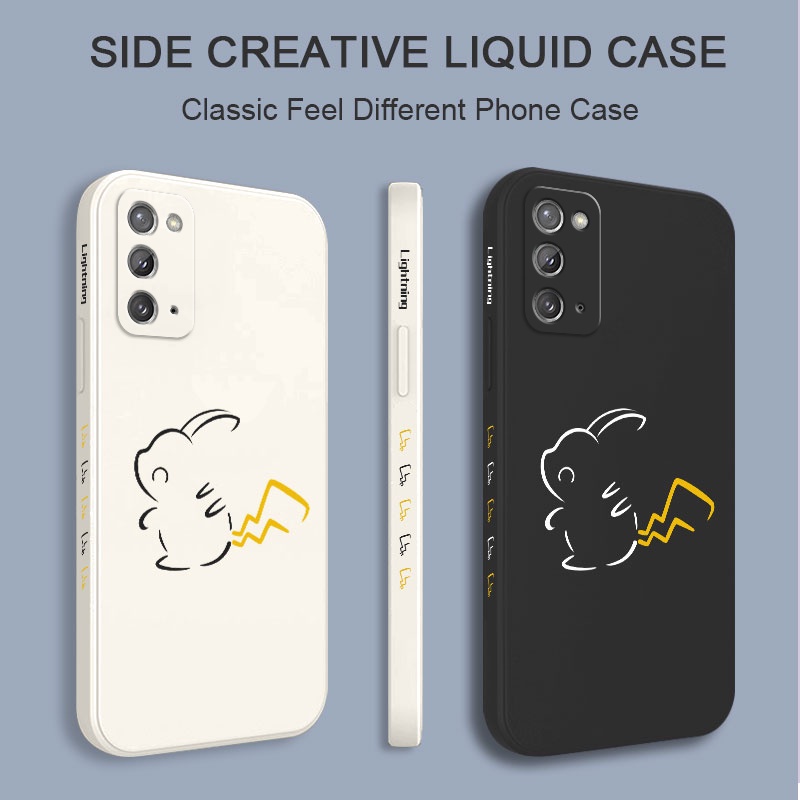 Ốp Điện Thoại Silicon Dẻo In Hình Sấm Sét Cho Samsung Galaxy Note 20 Ultra 10 Plus 9