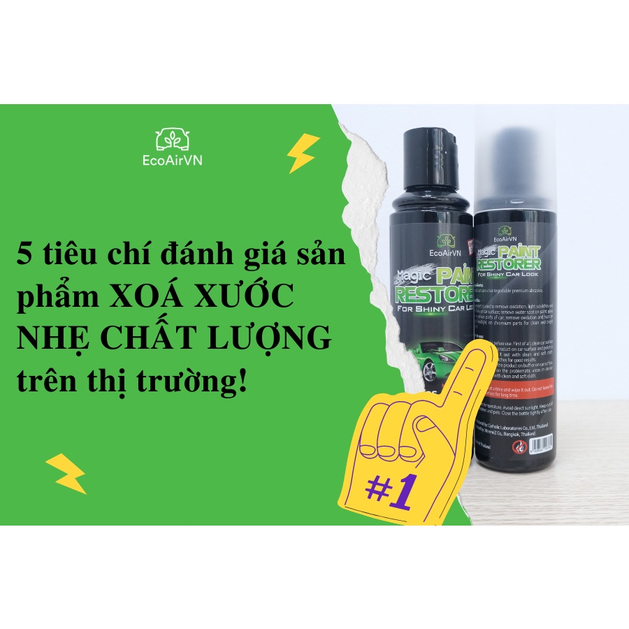 Magic Paint Restorer  EcoAirVn LifetechStore Phục hồi sơn Đánh bóng thân vỏ Làm mờ vệt xước sơn xe ô tô