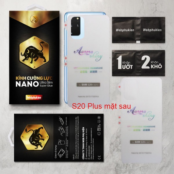 Miếng dán PPF TPU cho Samsung S20 Plus/S21 Plus/S21 Ultra/S20/S20 Ultra/S10 Plus/S10 Lite/Note 10 Lite/S105G/S10 5G/S10