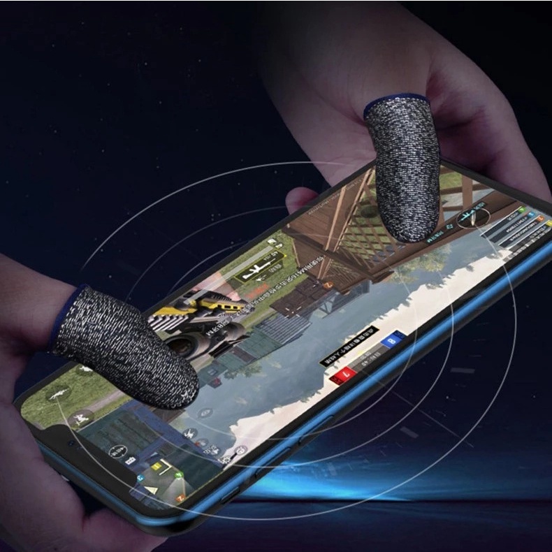 Set 2 vỏ bọc ngón tay thoáng khí độ nhạy cao dành cho chơi game trên điện thoại