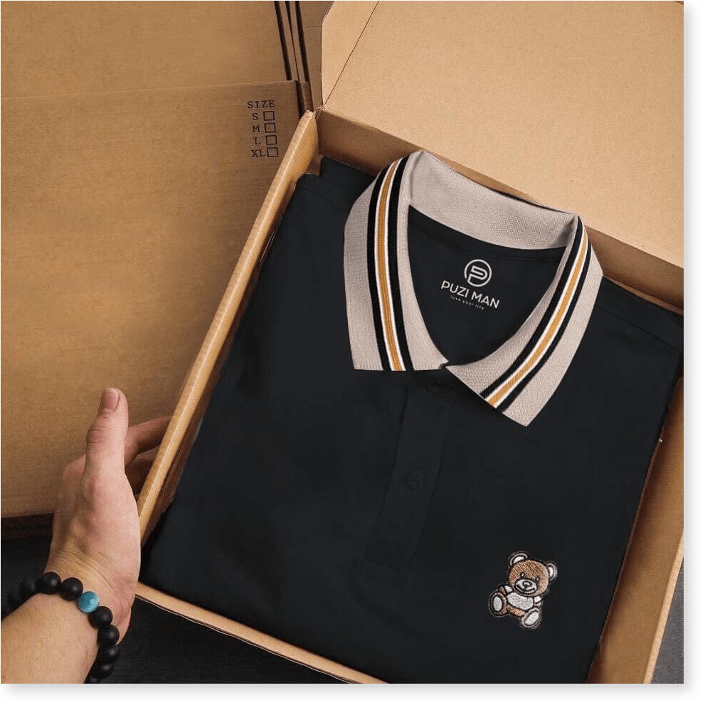 Áo Thun Nam Cổ Bẻ Ngắn Tay Trẻ Trung Năng Động ✮✮✮ HP