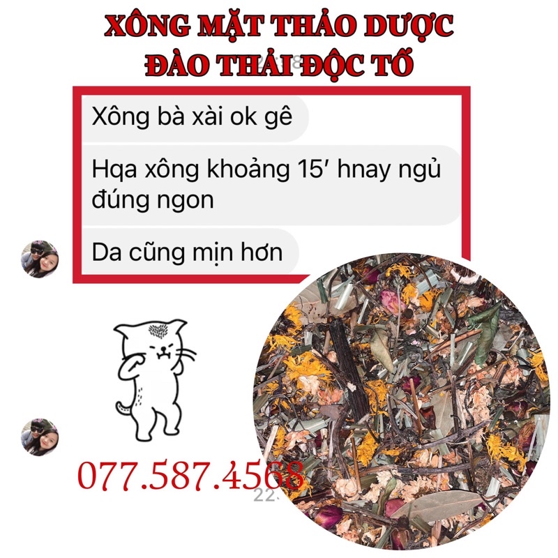 THẢO DƯỢC XÔNG MẶT - Đào thải độc tố da