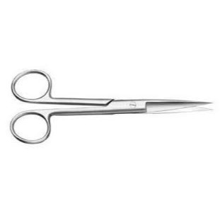 Kéo y tế thẳng nhọn 12cm