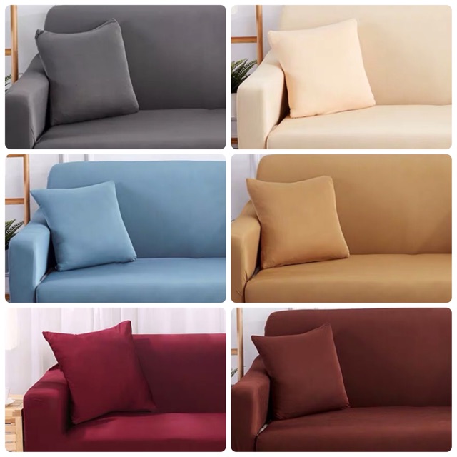 Vỏ gối vuông - Đôn vuông ghế Sofa (Chọn màu inbox)