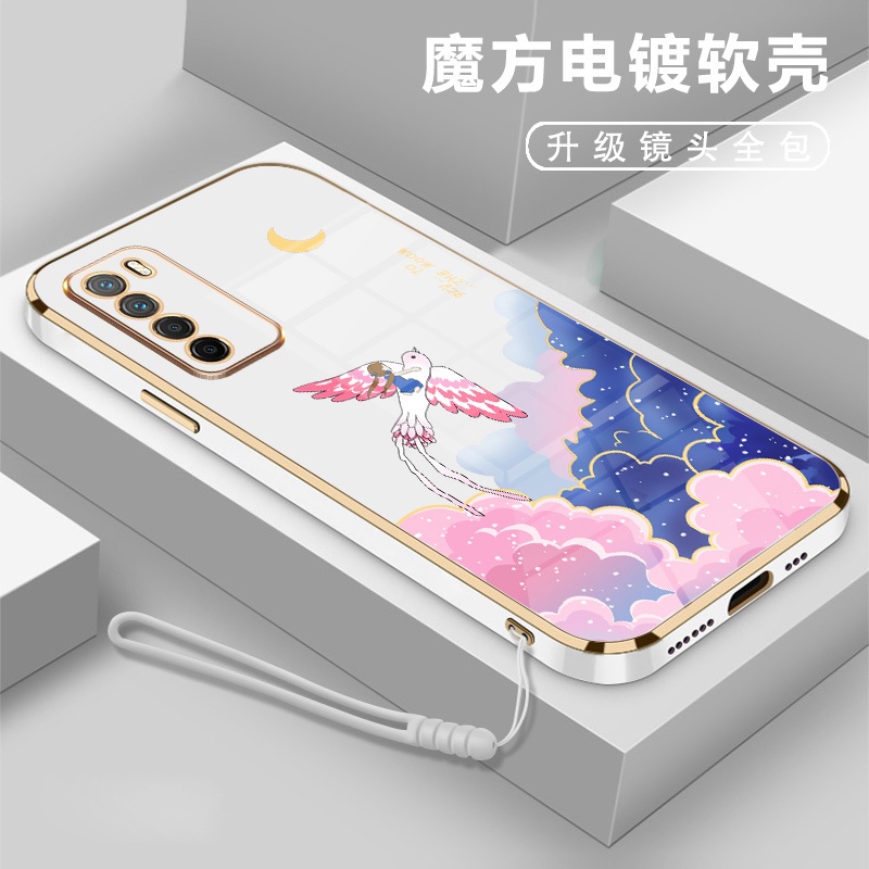 Ốp Điện Thoại Họa Tiết Cô Gái Dễ Thương Cho Huawei Y6P Huawei Y8P 2020 Huawei Y7a Huawei Y9S