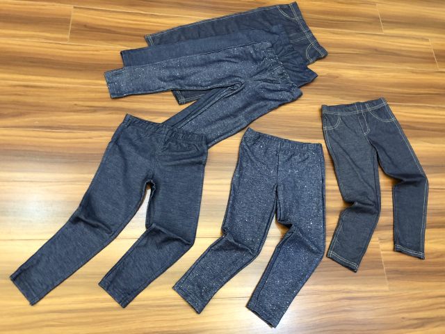 Quần legging giả jean bé gái