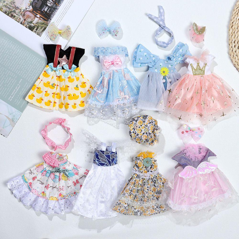 1 Bộ Quần Áo Trung Tính Màu Cầu Vồng Dành Cho Búp Bê BJD