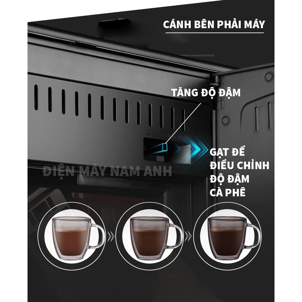 Máy pha cà phê hoàn toàn tự động từ hạt COLET, pha Americano, Cappuccino, Latte, Espresso, cà phê sạch, mộc, nguyên chất