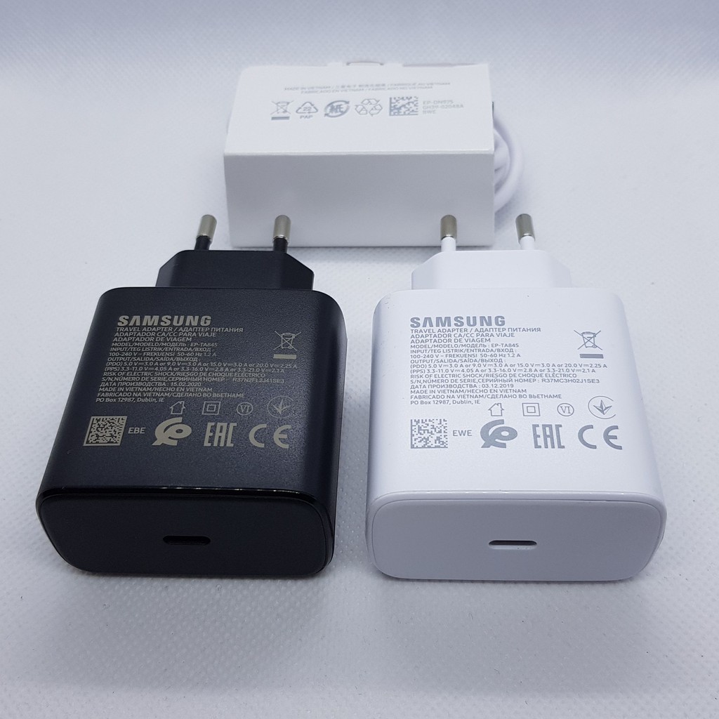 Bộ sạc siêu nhanh Samsung 45W, dùng cho điện thoại samsung note 10, Note 20, S22 Ultra