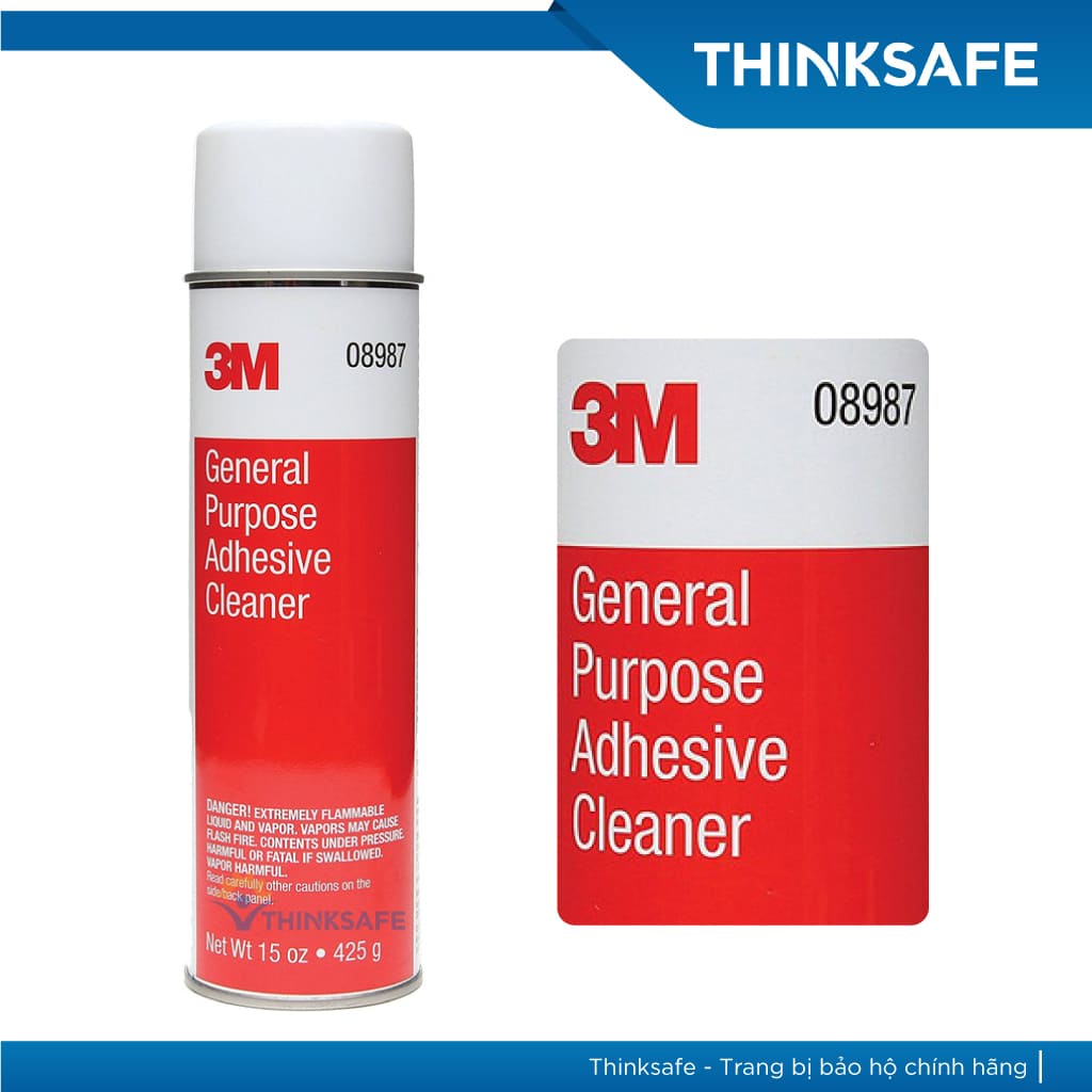 Dung dịch tẩy keo nhựa đường 3M 08987 chất tẩy rửa đa năng vết keo, băng keo, nhựa đường, dầu mỡ - THINKSAFE