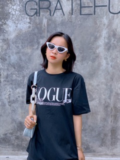 áo thun vogue freesize 2 màu đen trắng