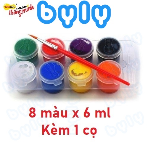 Vỉ 8 màu nước Poster 𝑻𝒉𝒊𝒆̂𝒏 𝑳𝒐𝒏𝒈 Colokit Waco-C06 - kèm 1 cọ vẽ, sản phẩm chất lượng cao