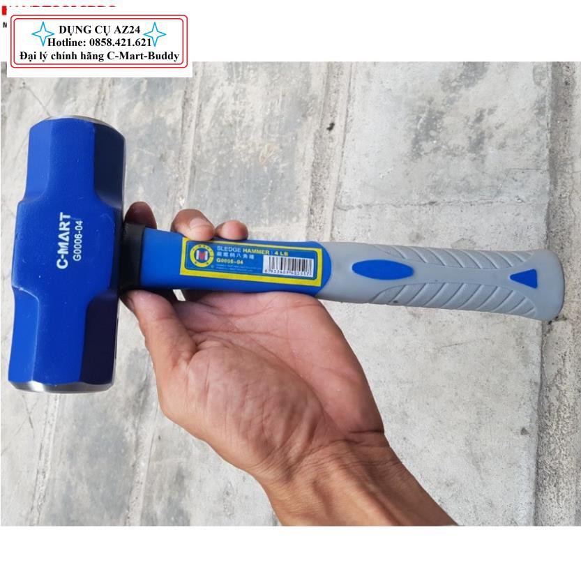 2kg Búa tạ 4lb G0006-04 C-MART (Dungcu.az24 chuyên hàng Đài Loan)