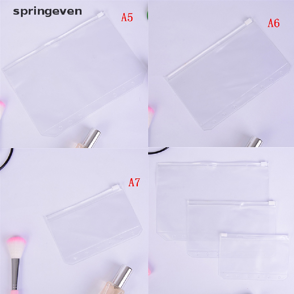 springeven A5/A6/A7 Storage Bag School Office Supply Loose sheet zipper Self-sealing File RFT