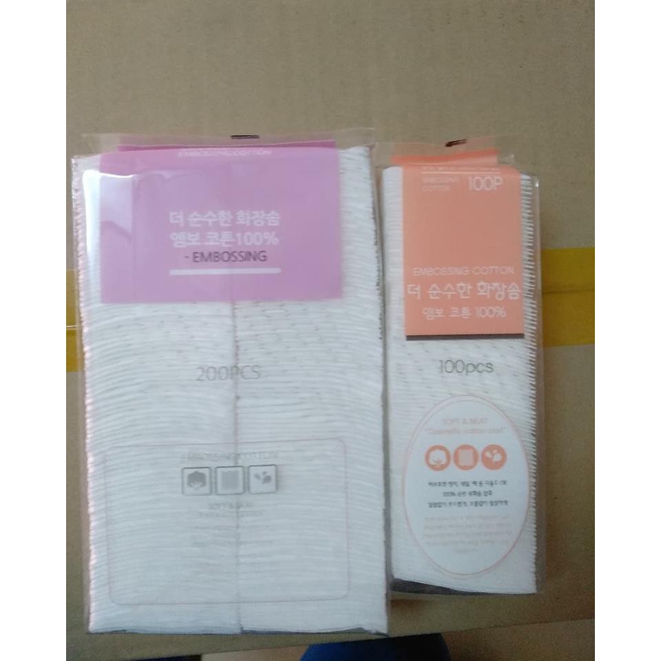 Bông tẩy trang Embossing Hàn Quốc