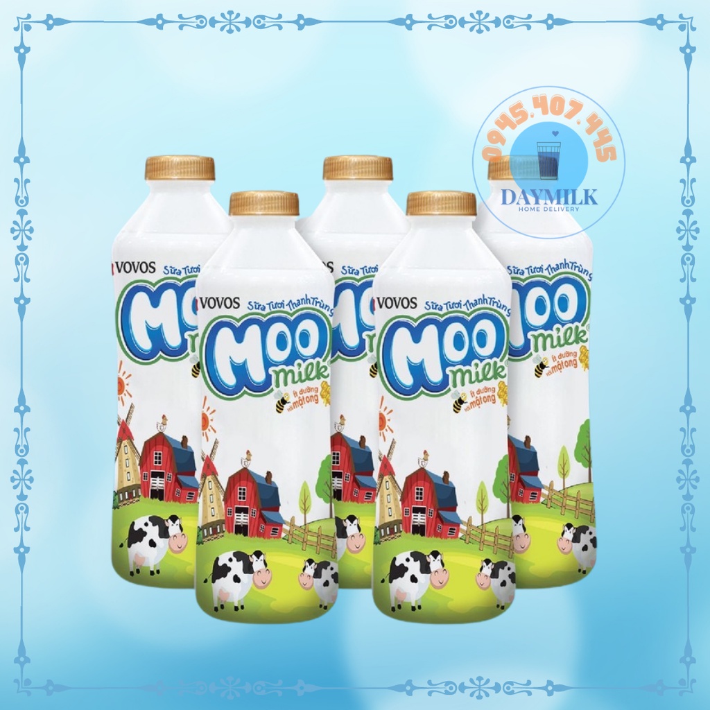 Combo 5 chai sữa tươi thanh trùng 950ml Moomilk
