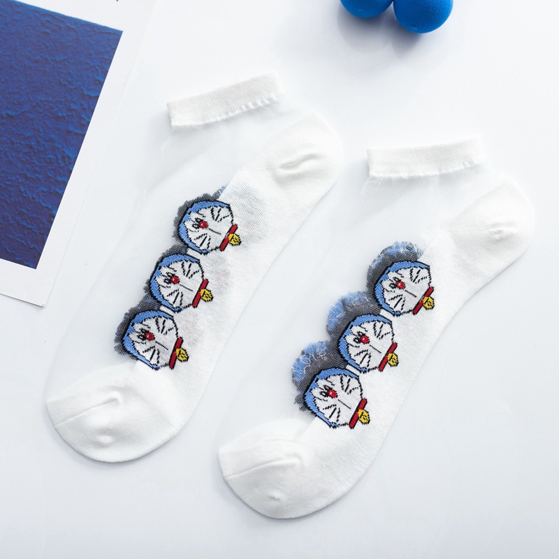 Tất vớ cổ thấp trong suốt DORAEMON DOREMON dễ thương cute MON0228