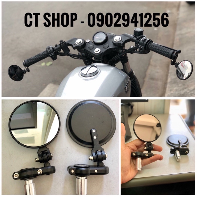 GƯƠNG CHIẾU HẬU TRÒN GẬP CAFER RACE