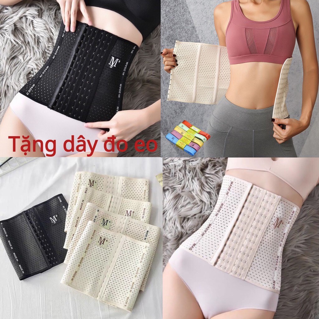 ĐAI NỊT BỤNG 6 NẤC CÀI 4 thanh chống cuộn- chiều cao gen 25cm Nịt Bụng chống cuộn