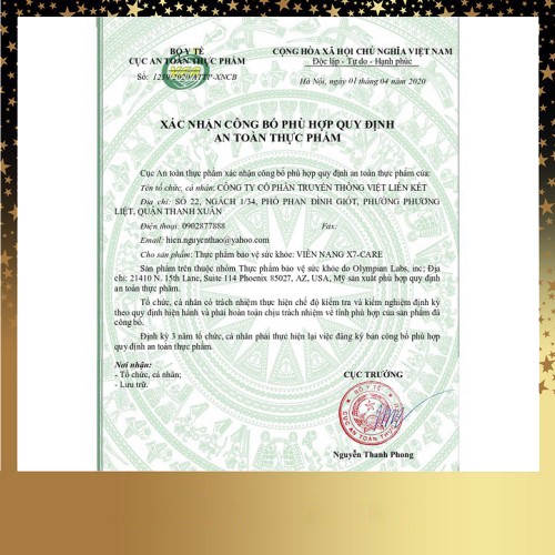 Viên Uống Hỗ Trợ Tăng Cường Sức Khỏe Xương Khớp Olympian Labs X7-Care (Hộp 60 Viên)