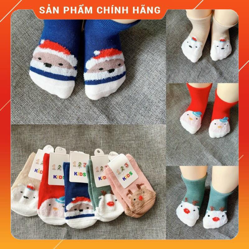 Tất chống trơn trượt Noel cho bé trai và gái