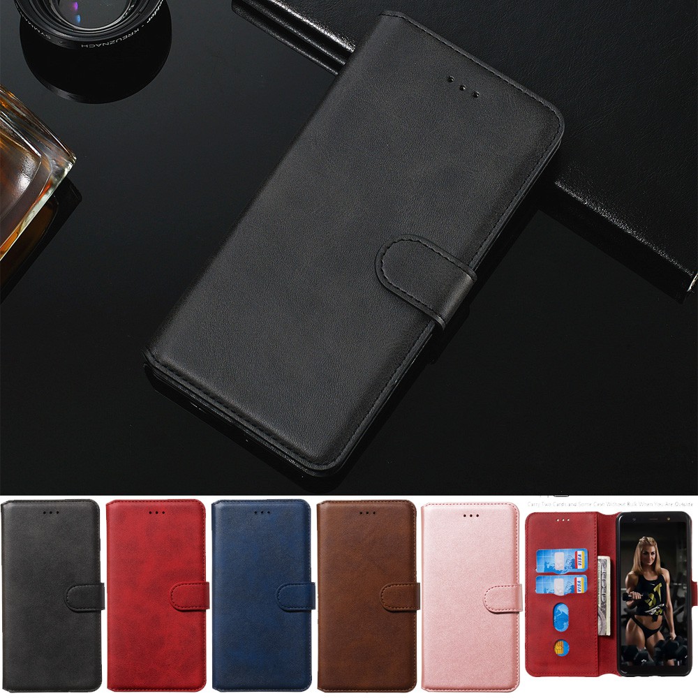 Bao da điện thoại có khe đựng card chân đứng nam châm dành cho OPPO A9 2020 A5 2020 F11 Pro F11 | BigBuy360 - bigbuy360.vn