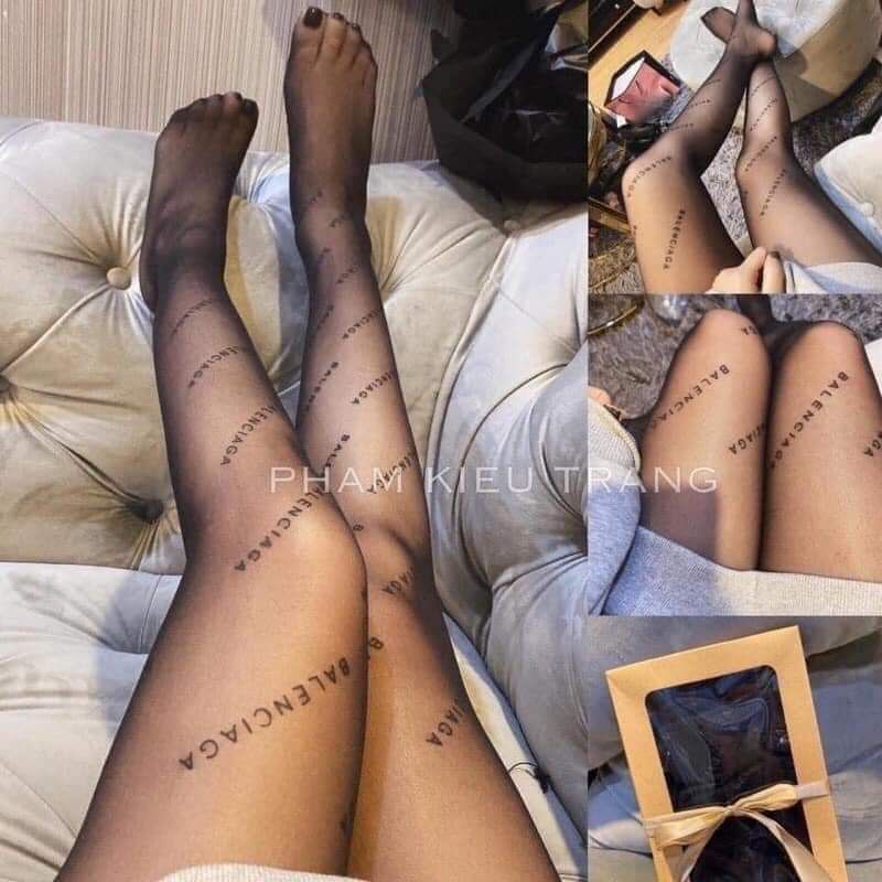 Quần tất mỏng siêu dai chữ balenciaga
